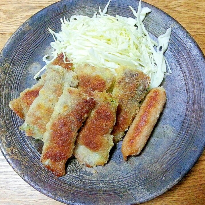 大葉とチーズの豚肉巻きフライ